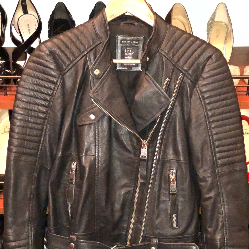 Zara Leather Moto